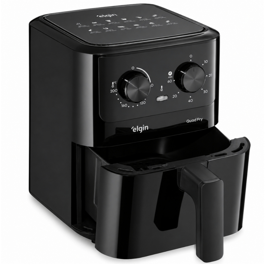 Fritadeira Elétrica Air Fryer Quad Fry 4,2L 1400W 220V Elgin