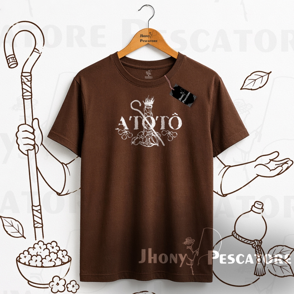 Camiseta  Masculina Feminina– Algodão 30.1, saudação Obaluaiê Atotô, orixás Umbanda Candomblé axé