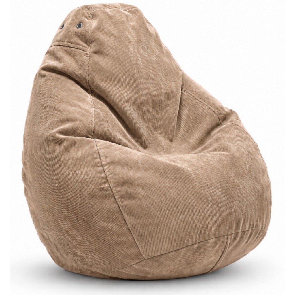 Puff Fofão em SUEDE WePuff Impermeável Pêra Enchimento Incluso Embalado a Vácuo Sala Quarto Gamer Home Office