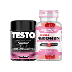 Kit Testo Feminy 60 Cápsulas + Burn Abdomen Feminy 60 Cápsulas| Disposição e Rendimento - Body Nutry