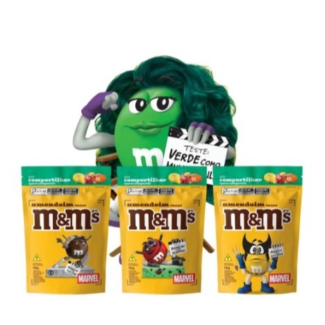 Kit Chocolate M&M'S Marvel Amendoim 132g 3 Uni.