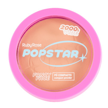 Pó Compacto Fancy Face Ruby Rose P30 Efeito Matte, Controle da Oleosidade e Cobertura Natural