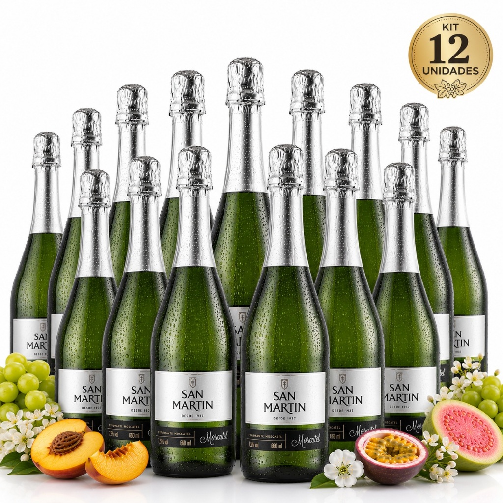 Espumante Nacional San Martin Branco Moscatel Doce 660 ML