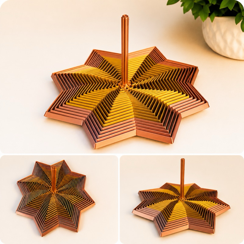 Brinquedo Sensorial Fidget Estrela 3D - Alívio do Estresse e Design Geométrico Colorido