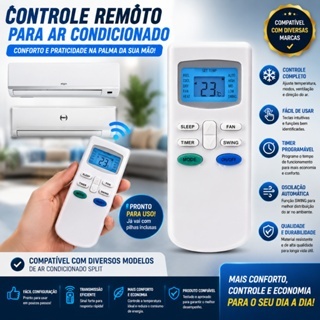 Controle Compatível Com Ar Condicionado Split Philco Cra01 PH7000 PH12000 FM2 TFM5