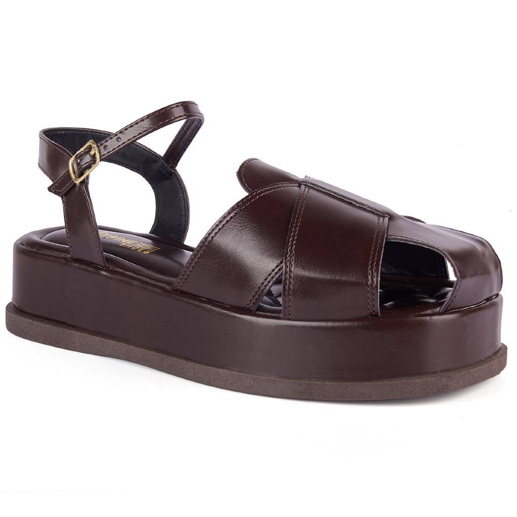 Sandália Feminina Flatform Confortável Acolchoada Antiderrapante Vitrine shoes