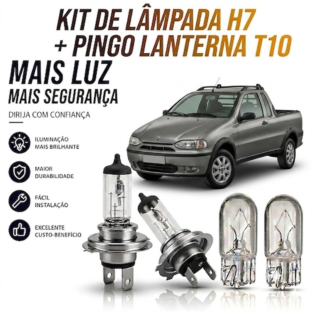 Lampada farol BAIXO + LANTERNA STRADA G3 2004 ATÉ 2008