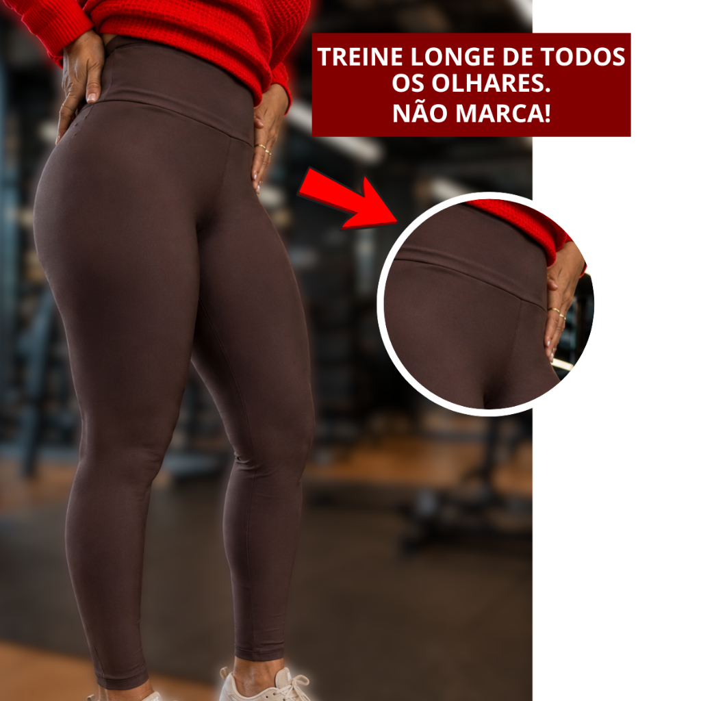 Calça Legging Feminina Fitness Cintura Alta Academia Yoga Caminhada Confortável Zero Transparencia