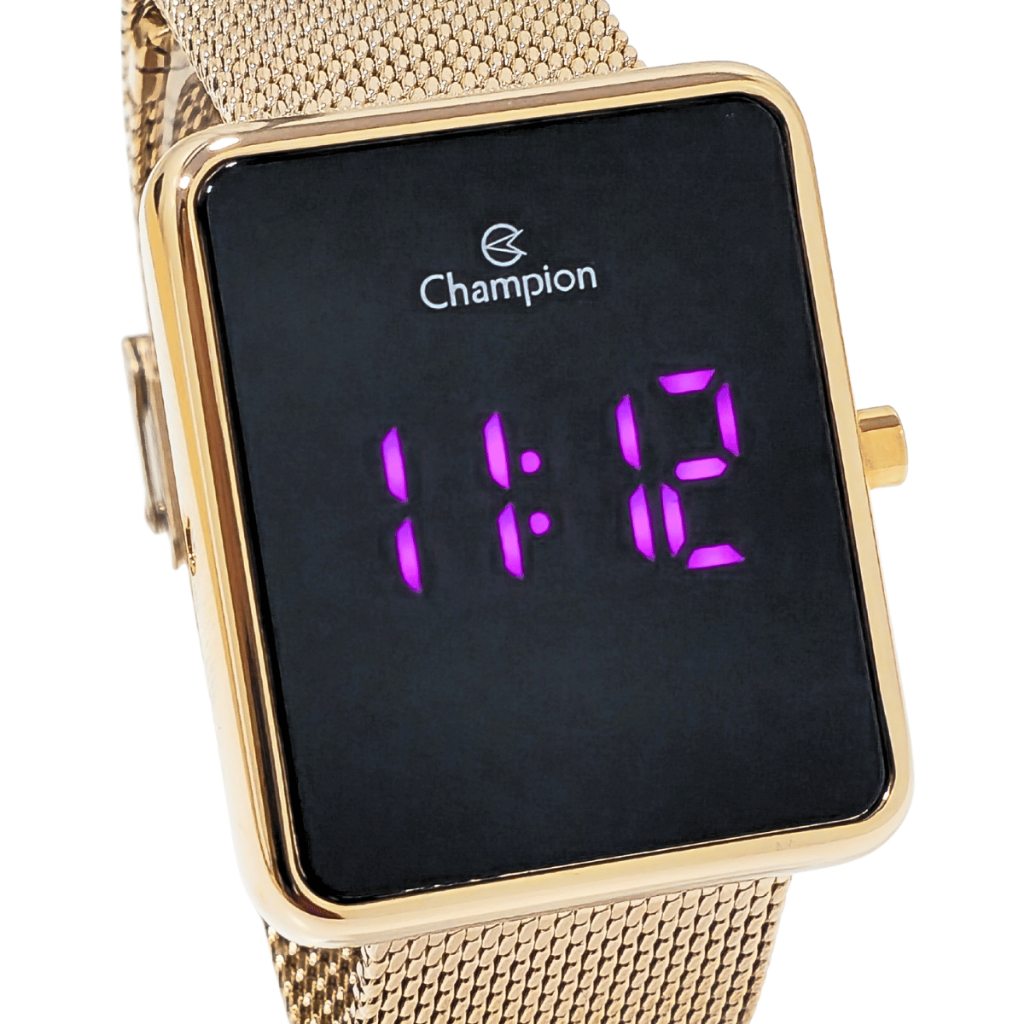Relógio Champion Feminino Led Digital Rosé CH40080H