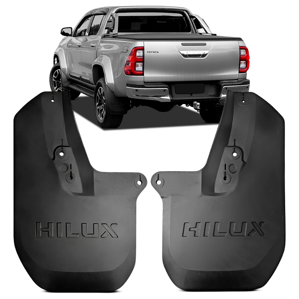 Par Apara Barro Lameiro Traseiro Hilux 2024 2025 Preto