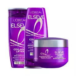 Kit Elseve Collagen Lifter Shampoo 200ml + Condicionador 200ml + Máscara 200ml