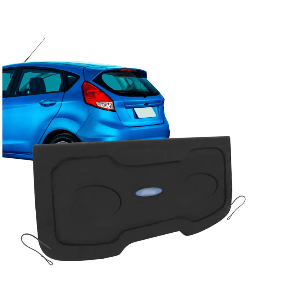 Tampão Porta Malas Ford Fiesta Hatch 2013 a 2020 R-Acoustic Bagagito Carpete Grafite
