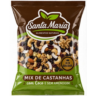 Mix De Castanhas Sem Amendoim Fit Dieta Petisco
