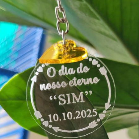 LEMBRANCINHA CHAVEIRO PERSONALIZADO - LEMBRANÇA  - CASAMENTO - ANIVERSARIO - NOIVADO - CASAL
