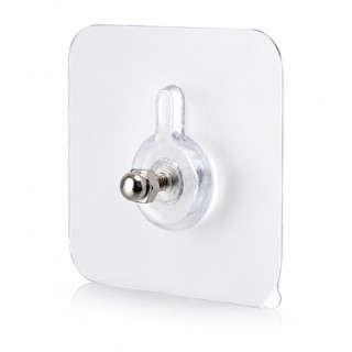 Kit Com 10, 20 ou 30 Ganchos de Parede Parafuso Adesivo Transparente Multifuncional