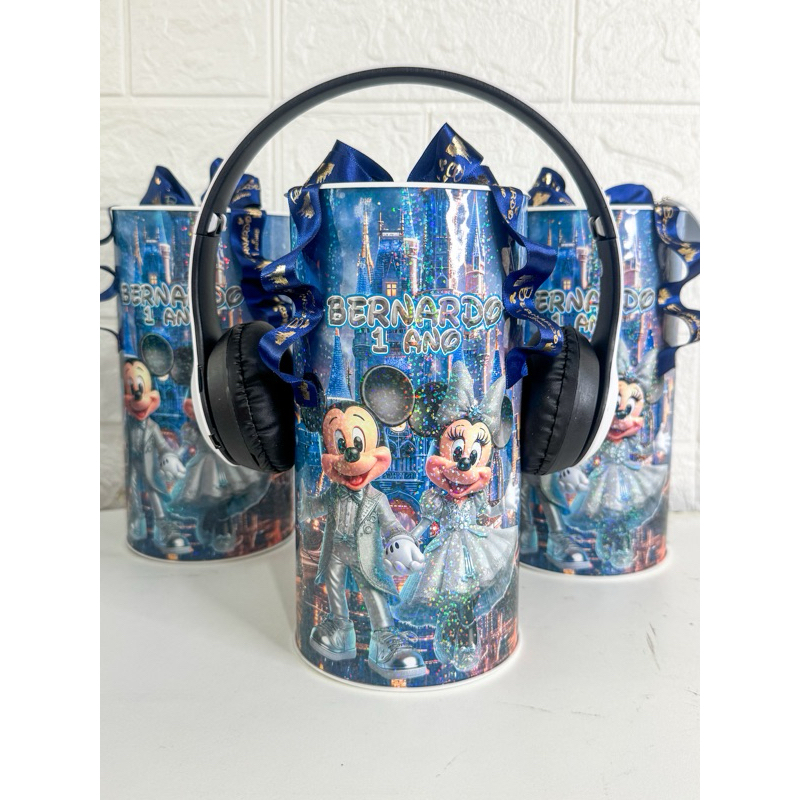 Fone Bluetooth Na Tubolata disney 100 anos Personalizada | Lembrancinha Festa Infantil | Fazemos Todos Os Temas