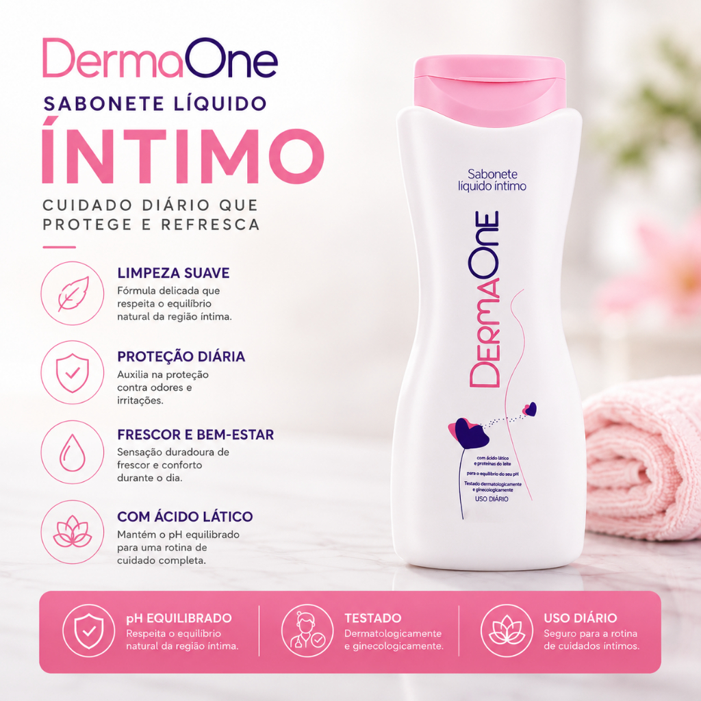 Sabonete Líquido Íntimo DermaOne Cimed 200 ml