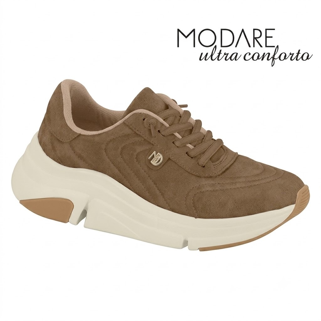 Tênis Feminino Modare Ultra Conforto Ortopédico Original Confortável Casual Caminhada 7401.104