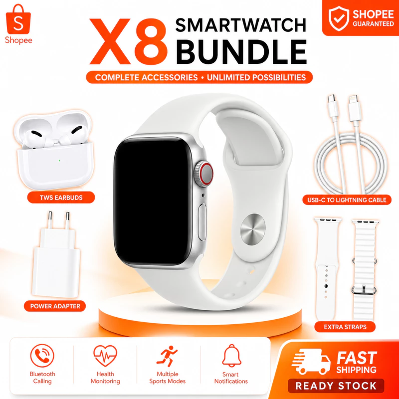 Kit Smartwatch Relógio Inteligente i13 X8 2.2 Polegadas 6 em 1 — foto 2
