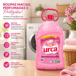 Amaciante Urca Floral Rosa - 5L