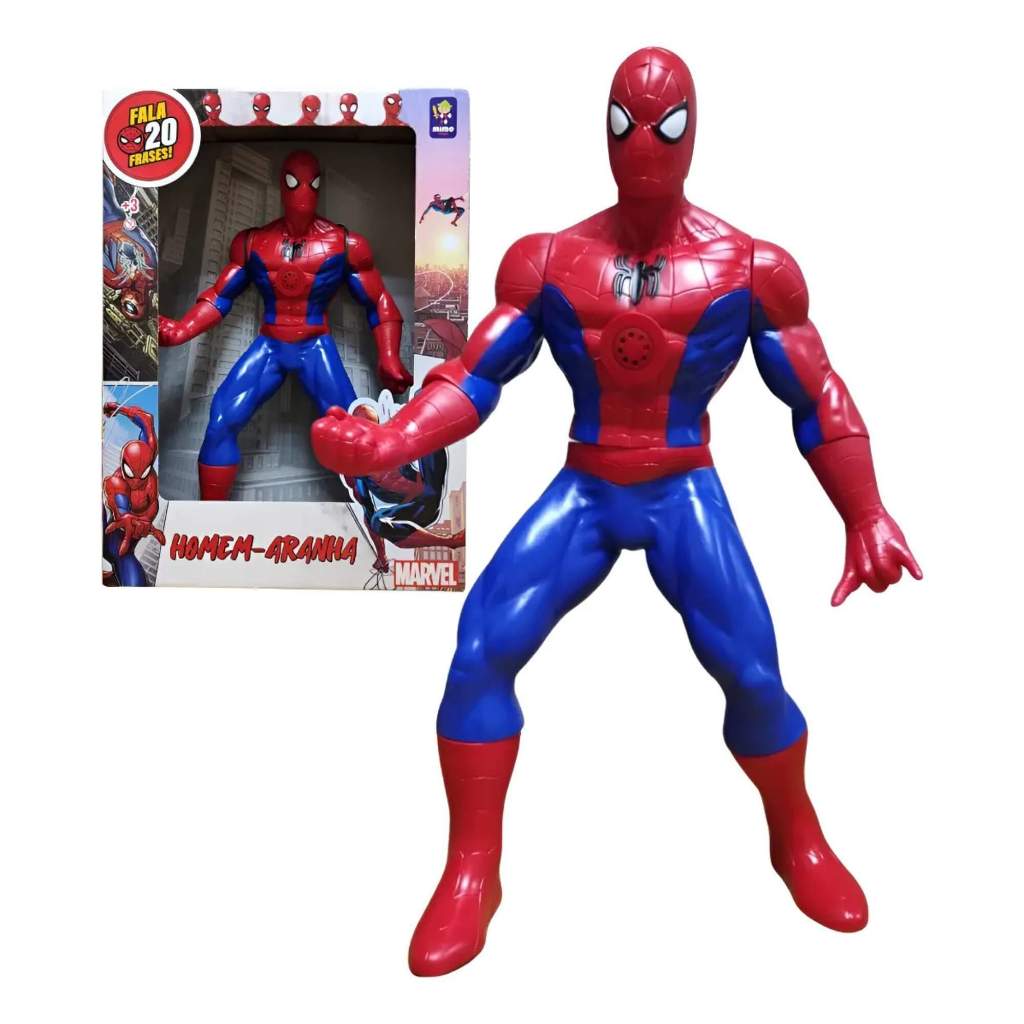 Brinquedo Infantil Boneco Homem Aranha Universe 20 Frases Mimo Toys - 0590