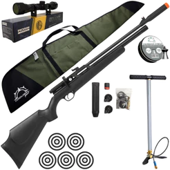 Carabina de Pressão Rossi Dione PCP Com Válvula Reguladora 5,5mm + Capa + Bomba