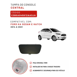 Tampa Do Console Central Preto Ford Ka 2014 A 2017
