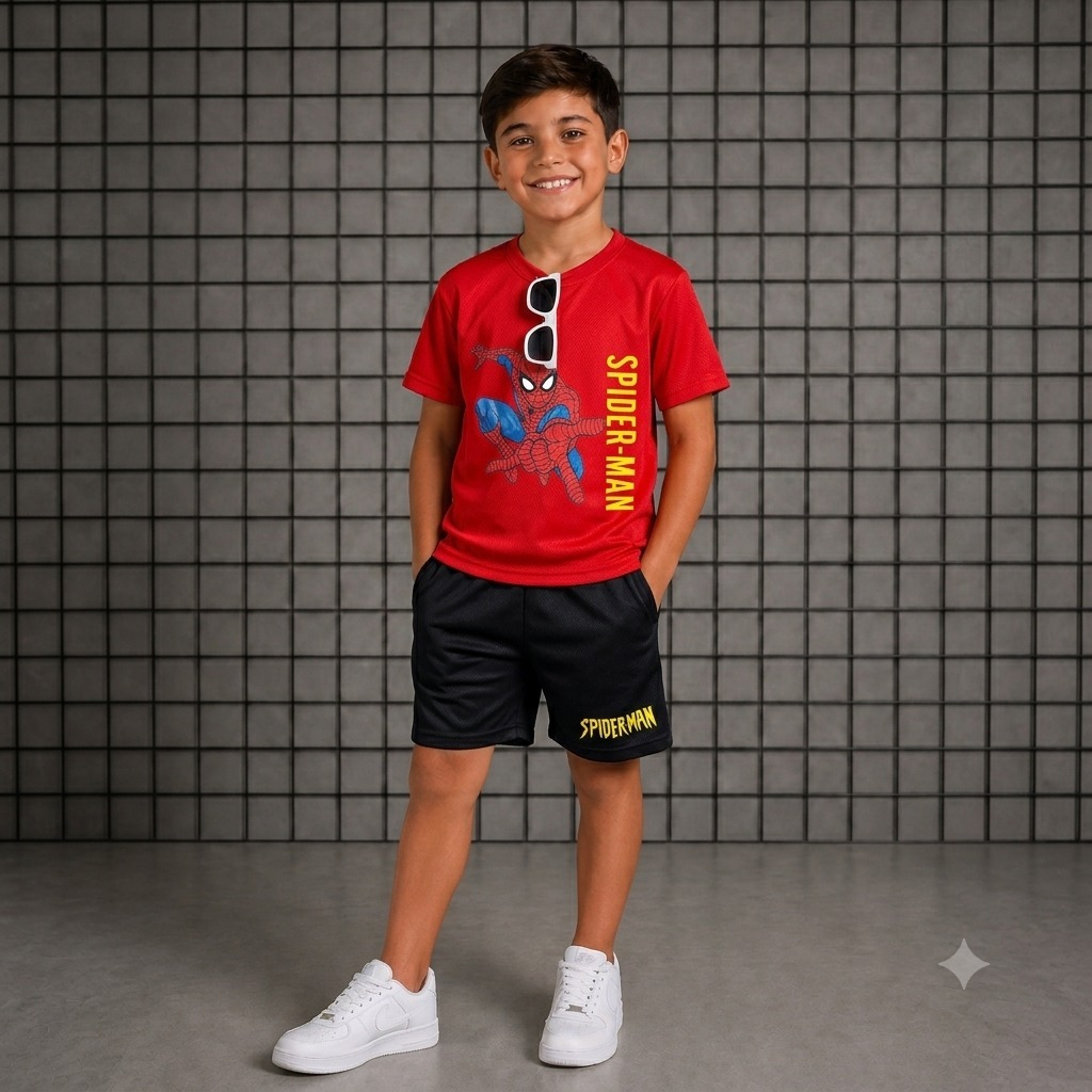 CONJUNTO MASCULINO MENINO CAMISA E BERMUDA DRYFIT DE MARCA - DO 2 AO 14 ANOS - FRETE GRATIS