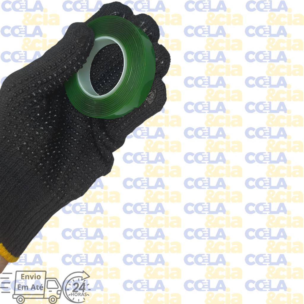Kit 20 Fita Dupla Face 12mmX2m, Transparente Alta Aderência Em Superfícies — imagem 2 de 2
