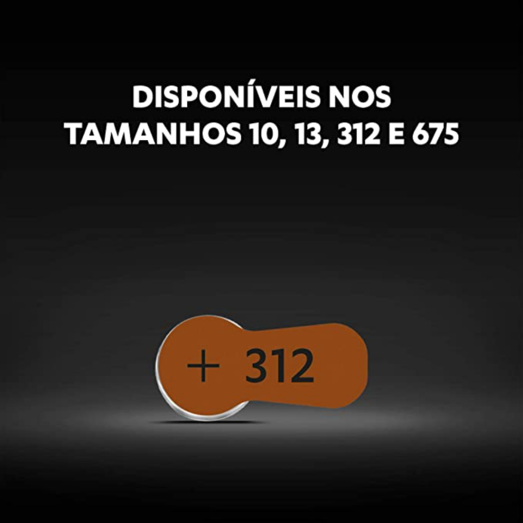 Kit 120 Pilhas Auditivas nº 312 Duracell · foto 2
