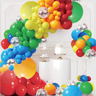 Kit 120 Balão Bexiga Liso Balões Colorido Peças Aniversário Festas Para Criança mm-qq12