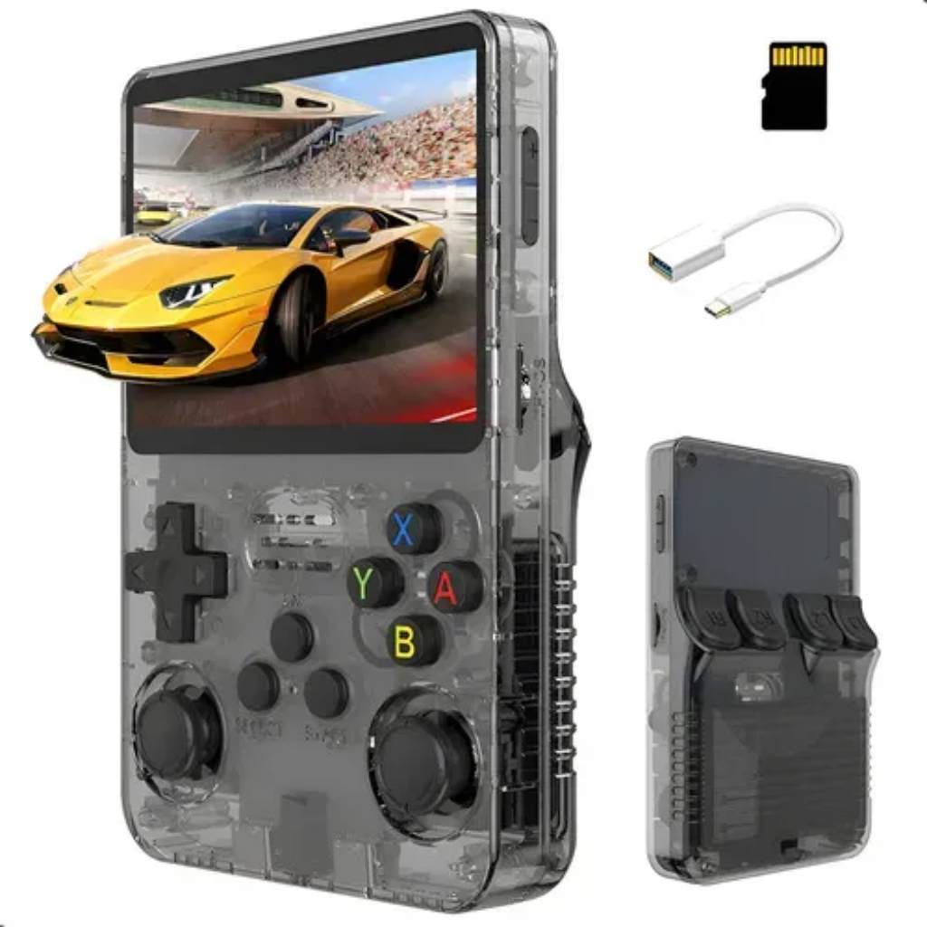 Vídeo Game Portátil Retrô 400 Jogos Tela IPS 3.5 64GB Console Emulador Clássico KP-GX02