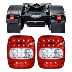 LANTERNA DE LED CAMINHÃO FORD CARGO VW TROLLER MB MARMITÃO UNIVERSAL