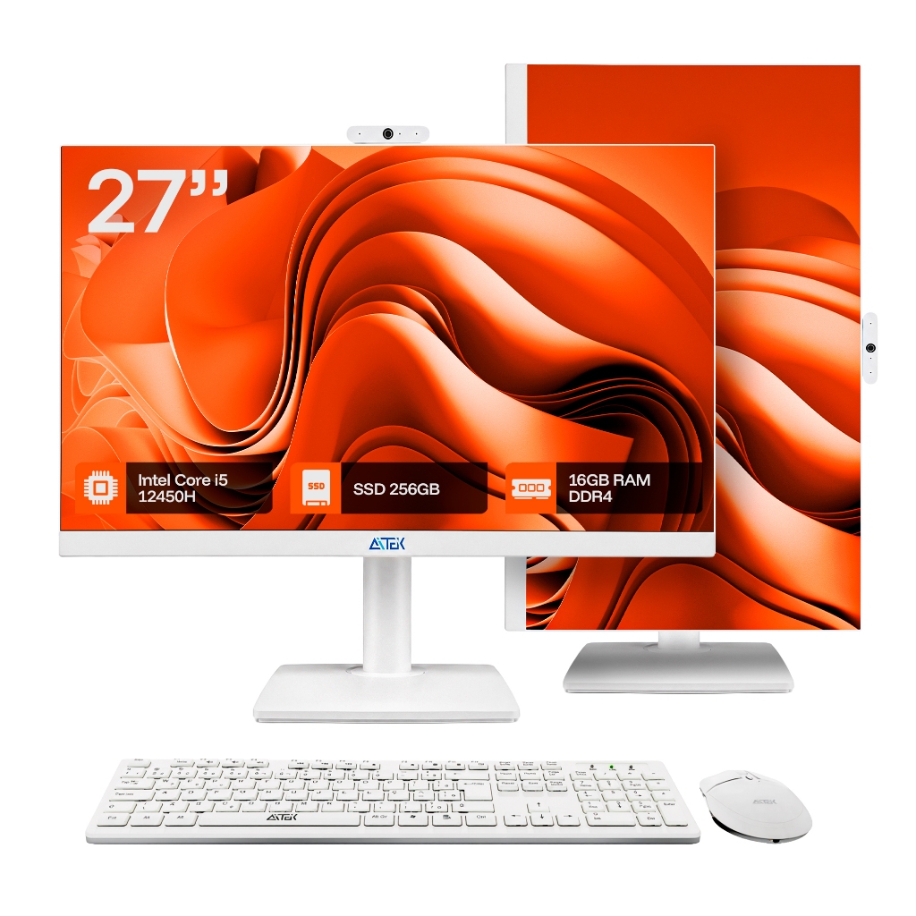 Computador All In One 27" Full HD Intel Core i5 12ª Geração 16GB SSD 256GB Webca