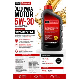 Óleo Sintético 5w30 Motorcraft Ford 1 litro