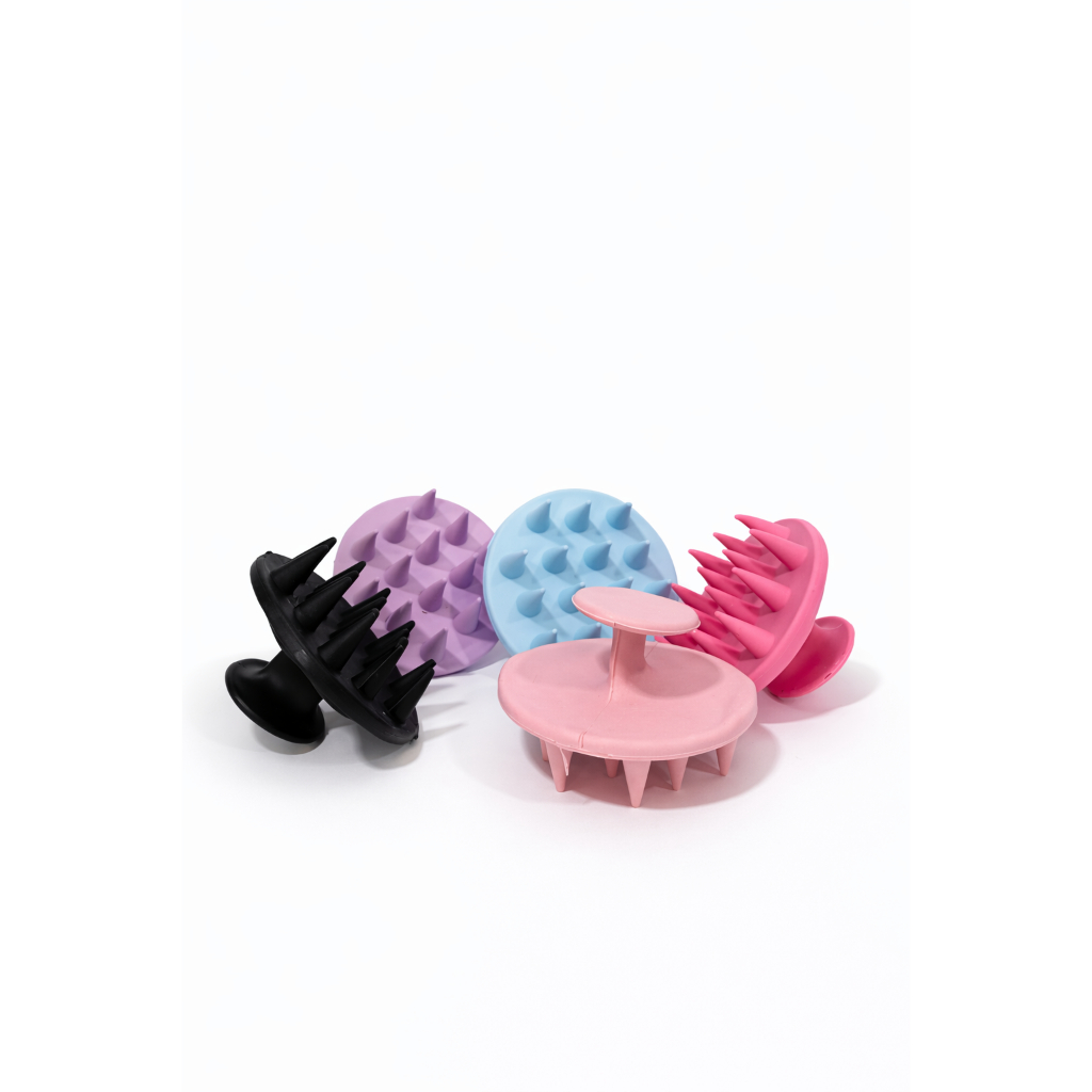 Escova Massageadora De Silicone Para Shampoo Escova De Banho Limpeza De Couro Cabeludo Massageadora