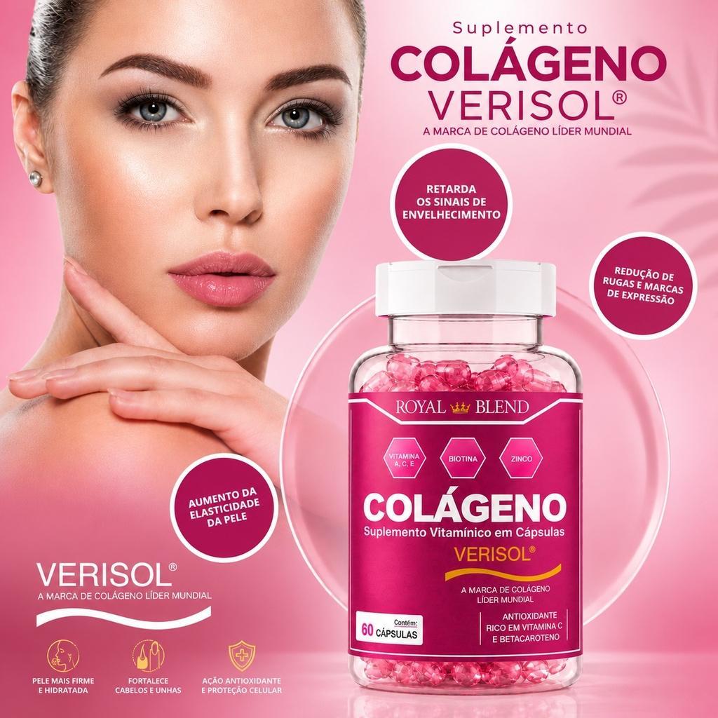Colágeno Verisol Hidrolisado Premium para Cuidado com a Pele e Saúde das Unhas