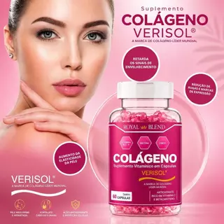 Colágeno Verisol Hidrolisado Premium para Cuidado com a Pele e Saúde das Unhas