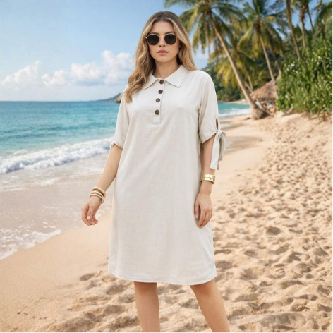 Chemise Vestido Soltinho Feminino Ideal para Praia Verão e Dia a Dia Versátil Leve e Confortável