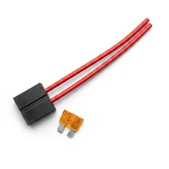 Kit Porta Fusível Lâmina Com Fio 4mm + Fusível 40A Automotivo