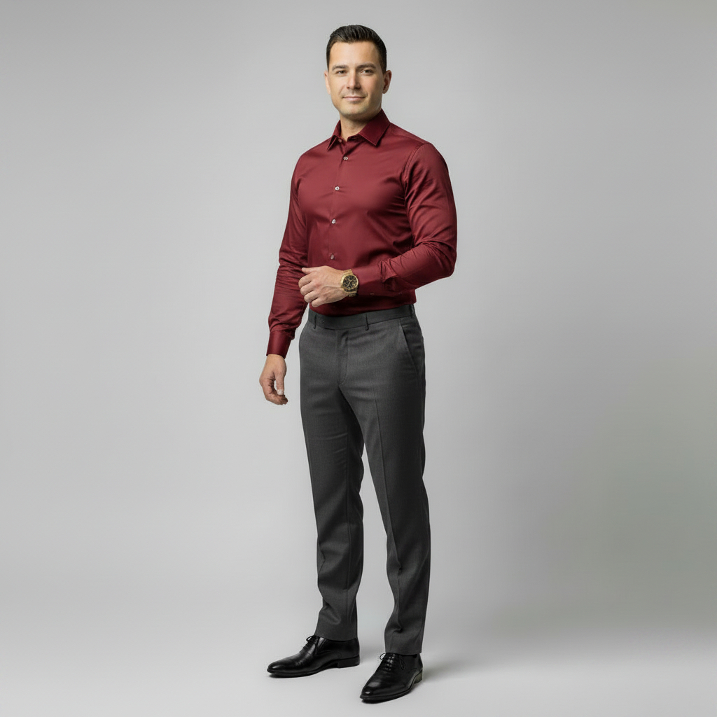 Camisa Masculina Social Premium Manga Longa – Ideal para Trabalho e Eventos Mais Vendida