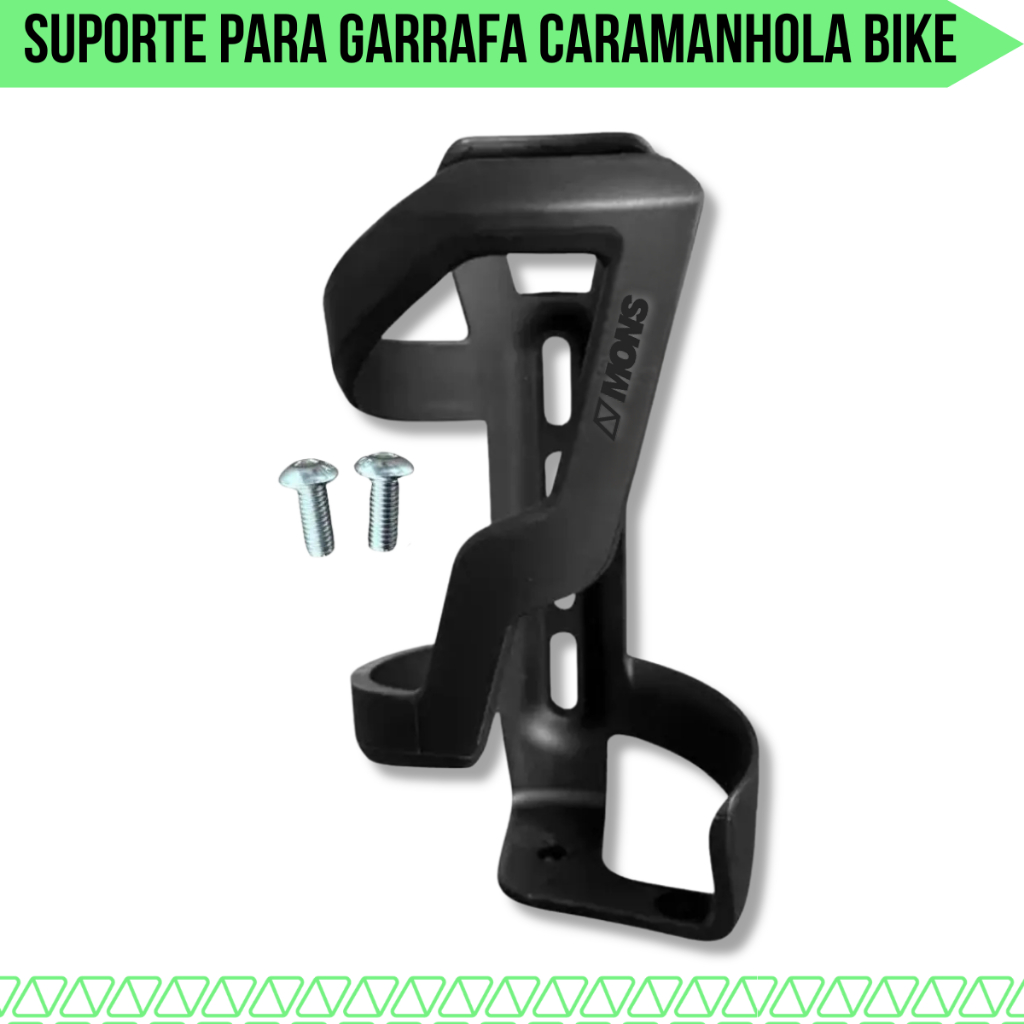 Suporte Garrafa Caramanhola Saida Lateral Nylon Mons Bike Squeeze P/ Quadro Pequeno Full Suspension