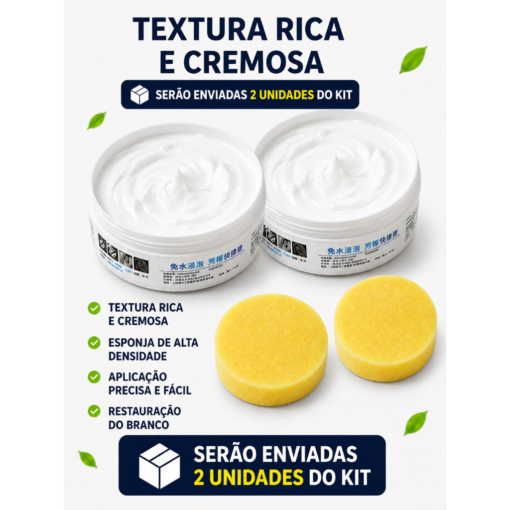 Kit Limpa Tênis + Esponja Circular e Limpa Estofados Zip 300ml — imagem 2 de 2