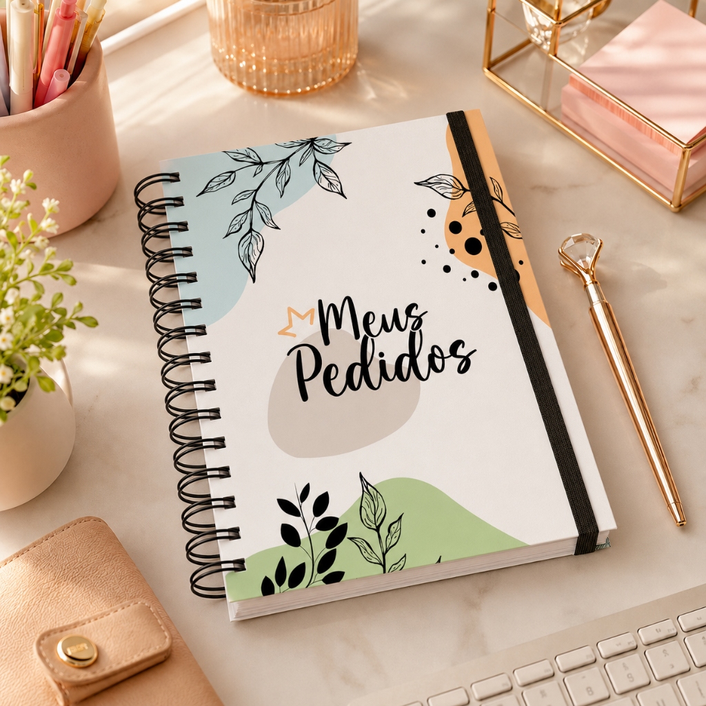 Caderno de Pedidos Anotações Controle de Vendas Encomendas
