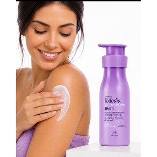 Creme Hidratante Corporal Tododia Amora e Flor de Pêssego 400ml Original
