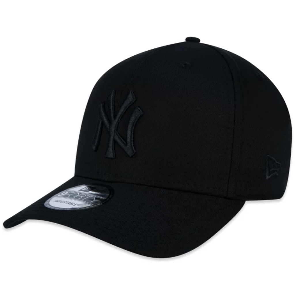 BONÉ NEW ERA 9FORTY HIGH PROFILE NEW YORK YANKEES MLB PRETO — COPA ALTA | AJUSTÁ
