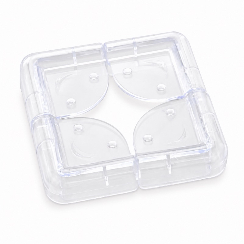 KIT 8 PROTETORES DE QUINA TRANSPARENTE PARA MESAS MÓVEIS E ARMÁRIOS