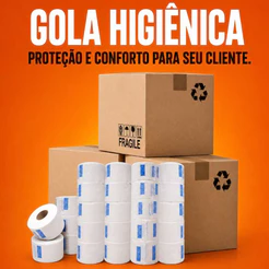 Gola higiênica Caixa C/ 20 Pacotes C/ 100 Rolos | 10000 Unidades