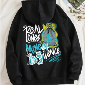 Casaco Moletom Canguru Masculino Streetwear Real Silencio Money Ostentação Lançamento