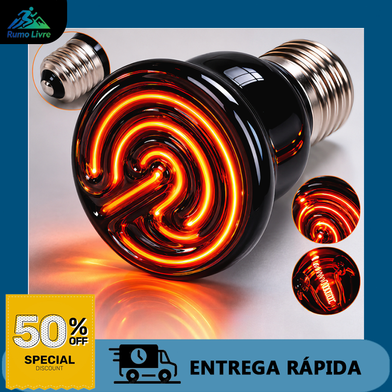 Lâmpada De Aquecimento Para Animais De Estimação 100W-Répteis Sol De Espectro Total-Anfíbios Preservação Do Calor Animal